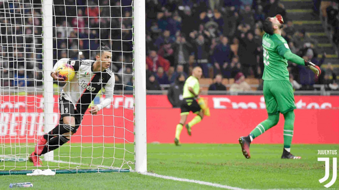 Gol penalti Cristiano Ronaldo selamatkan Juventus dari kekalahan kontra AC Milan