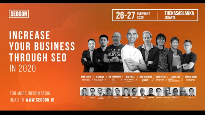 SEO Conference “Bring Your SEO To The Next Level” 26-27 Februari 2020, di Kota 