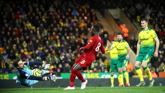 Pertandingan Norwich City vs Liverpool