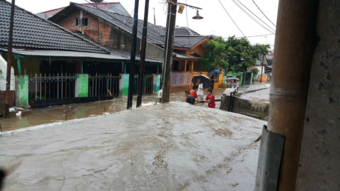 Banjir di Bekasi, Minggu sore 16 Februari 2020