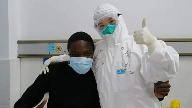 Kem Senou Pavel Daryl adalah orang pertama asal Afrika yang terpapar wabah virus corona baru. - Pavel Daryl Kem Senoua