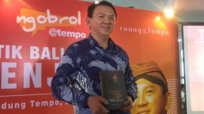 Mantan Gubernur DKI Jakarta Basuki Tjahaja Purnama alias Ahok.