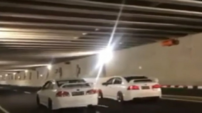 Video viral balapan mobil di underpass Yogyakarta International Airport