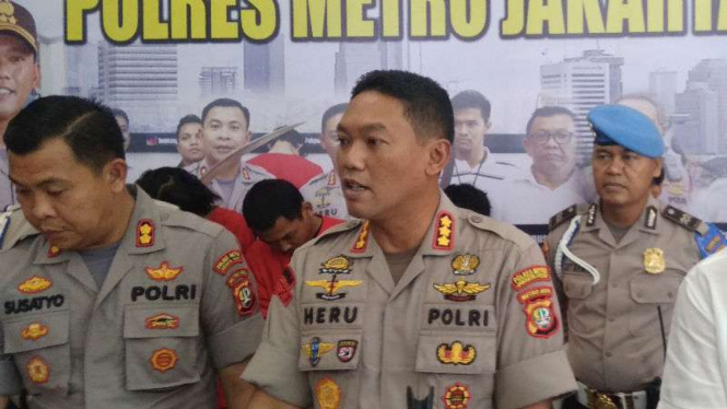 Kapolres Jakarta Pusat Komisaris Besar Polisi Heru Novianto.