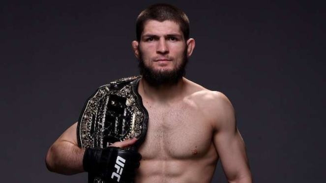 Juara kelas ringan Ultimate Fighting Championship (UFC), Khabib Nurmagomedov