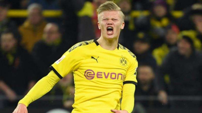 Penyerang Borussia Dortmund, Erling Braut Haaland