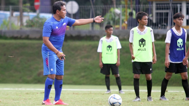 Timnas Indonesia U-16 saat melakoni latihan