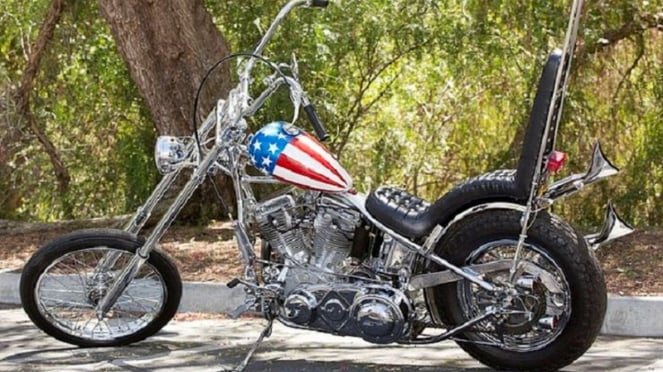 Harley Davidson Panhead Capten America.