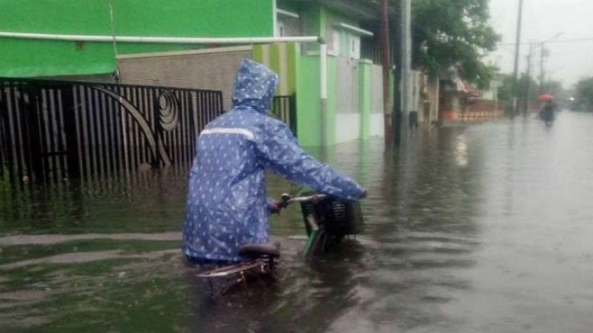 Banjir di Pekalongan, Jawa Tengah. (Foto ilustrasi).