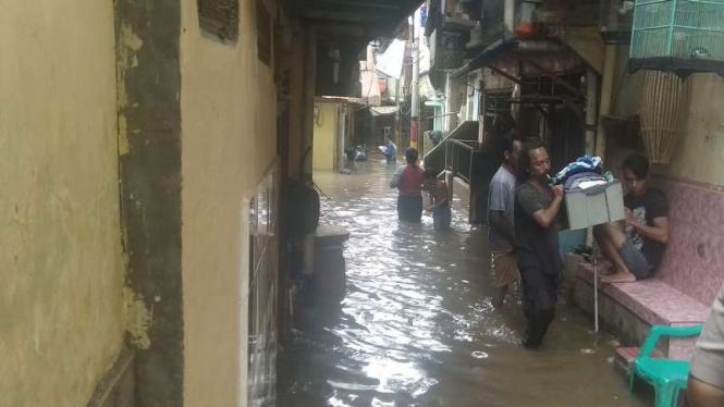 Banjir di Kebon Pala Jatinegara, Jakarta Timur