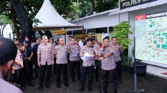 Kapolres Metro Jakarta Pusat, Kombes Polisi Hery Novianto.