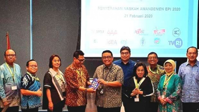 Penyerahan Naskah Amandemen Etika Pariwara Indonesia 2020 di Graha Unilever.