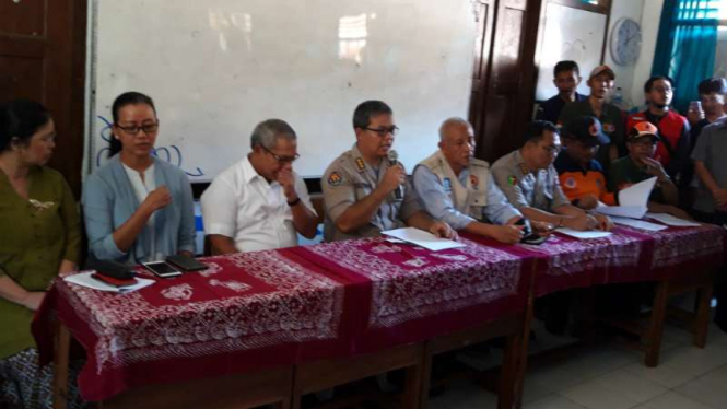 Kepala Bidang Hubungan Masyarakat Kepolisian Daearah DI Yogyakarta Kombes Pol Yuliyanto dalam konferensi pers di kantornya, Sabtu, 22 Februari 2020.