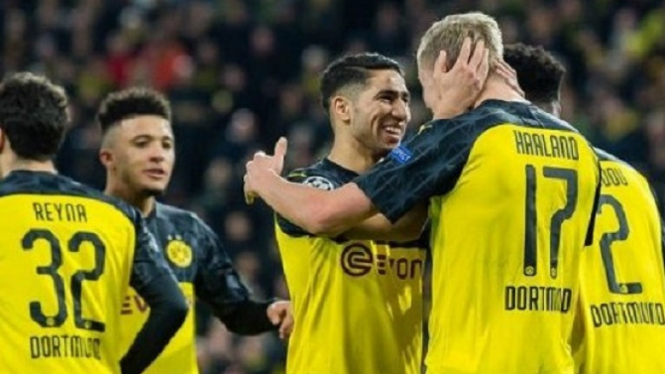 Selebrasi pemain Dortmund