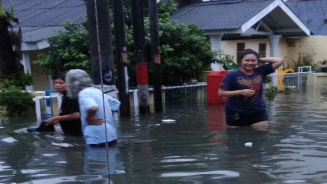 Banjir di Cempaka Putih Barat