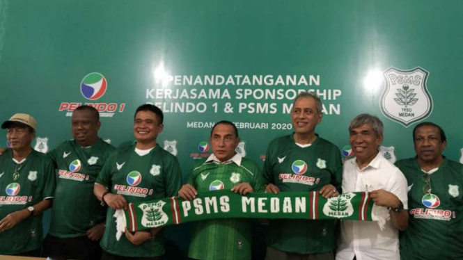 Kerja sama PSMS Medan dengan Pelindo 1.