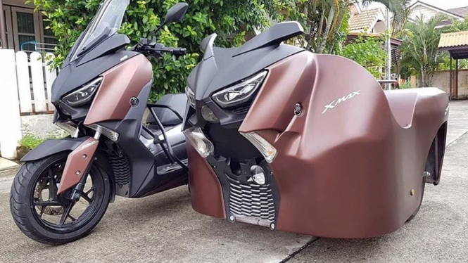 Yamaha Xmax Ini Bisa Bonceng 3 Tanpa Khawatir Ditilang