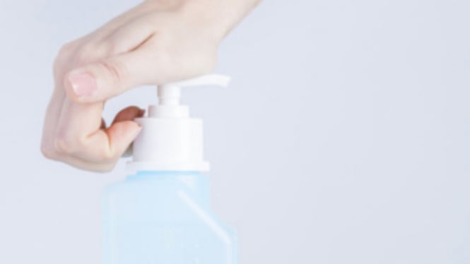 Ilustrasi hand sanitizer/sabun.