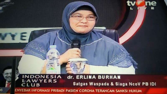 Dokter Spesialis Paru pada Rumah Sakit Umum Pusat Persahabatan di Jakarta dr Erlina Burhan