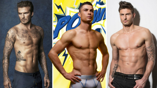 3 pesepakbola seksi yang digilai wanita, David Beckham, CR7 & Olivier Giroud 