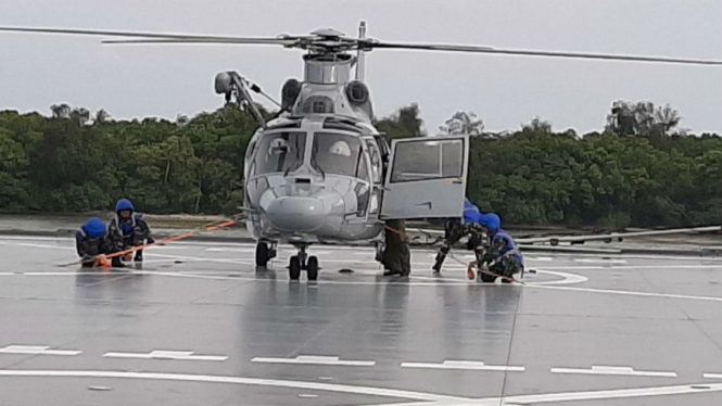 Helikopter jenis Fanter milik TNI AL