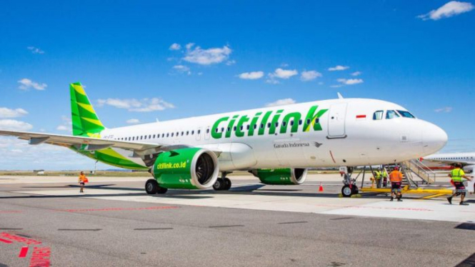 Pesawat Citilink rute Denpasar-Melbourne membatalkan penerbangan hingga waktu yang belum ditentukan.