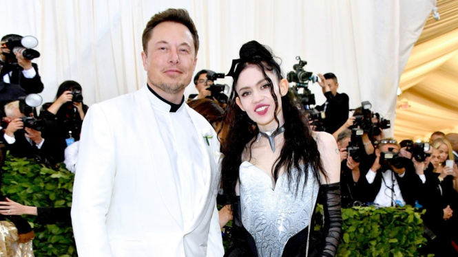 Elon Musk dan Grimes.