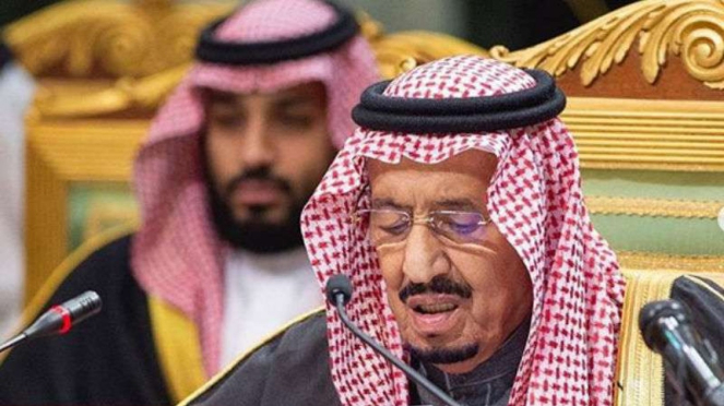 Raja Salman dan Pangeran Mahkota Mohammed bin Salman.