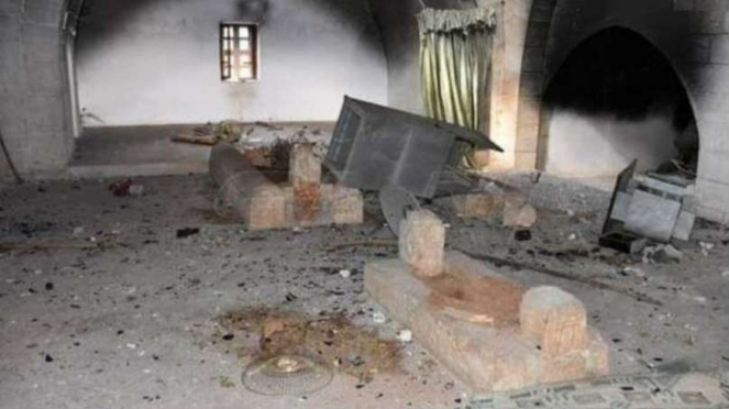 Area makam Khalifah Umar bin Abdulaziz yang dibakar Jenderal Ramadan.