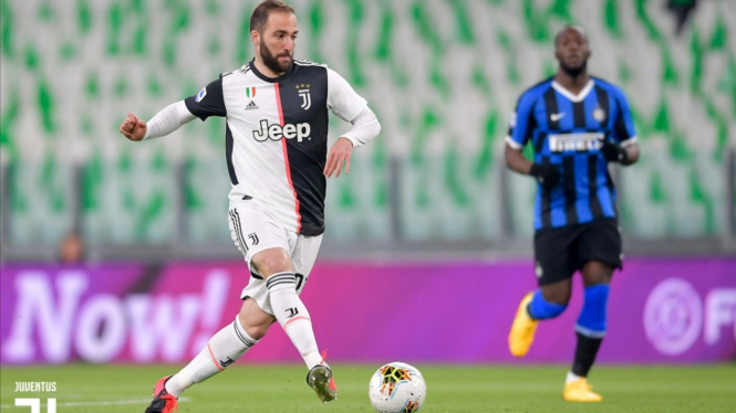 Penyerang Juventus, Gonzalo Higuain. 