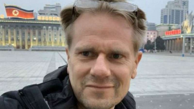 Selfie Dubes Swedia Joachim Bergstrom sebelum tinggalkan Korut