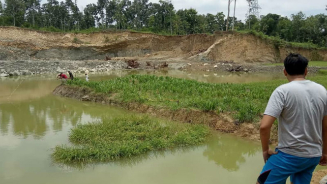 Lokasi tenggelamnya seorang kiai dan lima santrinya di kabupaten Grobogan