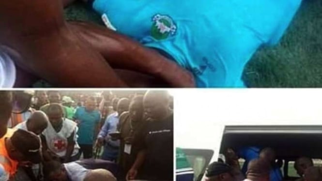 Pemain Nigeria meninggal di lapangan