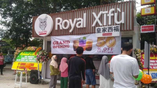 Royal Xifu salah satu minuman kekinian