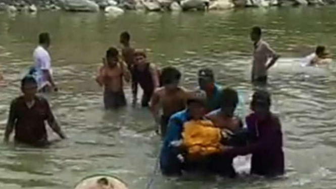 Lokasi tenggelam enam orang santri dan kiai di bekas galian C Kabupaten Grobogan