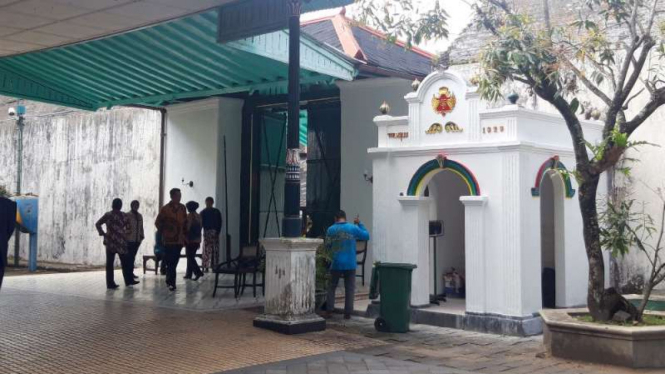 Pintu gerbang Keraton Yogyakarta, Rabu, 11 Maret 2020.