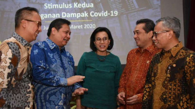 Menteri Kabinet Indonesia Maju umumkan stimulus penanganan Dampak Covid-9