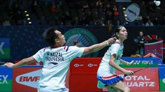 Hafiz Faizal/Gloria Emanuelle Widjaja di All England 2020.