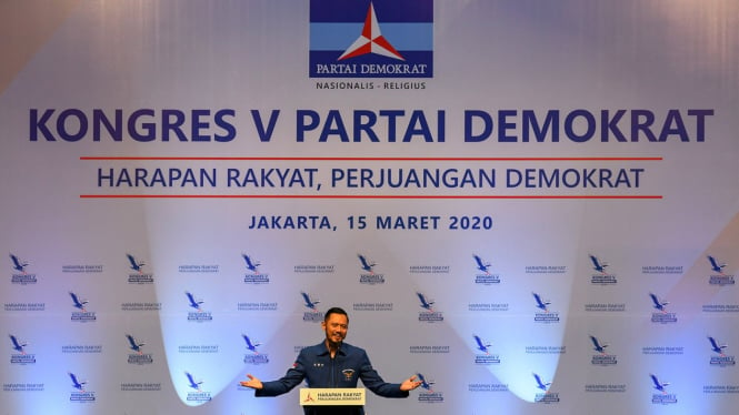 Agus Harimurti Yudhoyono (AHY) terpilih jadi Ketum Partai Demokrat saat Kongres V