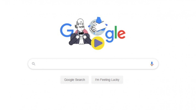 Google Doodle Tampilkan Ignaz Semmelweis.