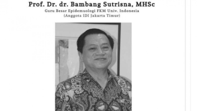 dr Bambang Sutrisna meninggal dunia