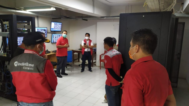 Telkom Group perkuat jaringan internet di Wisma Atlet Kemayoran.