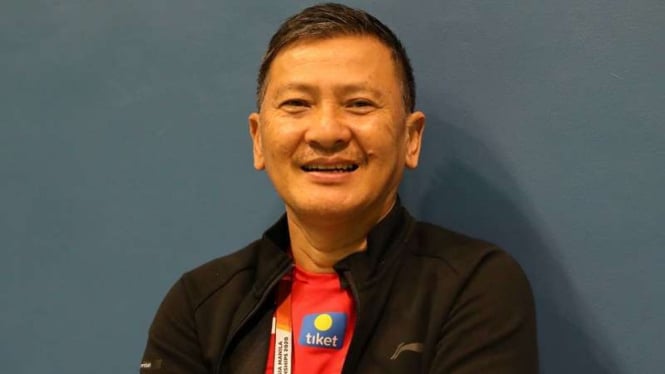 Pelatih tunggal putra Indonesia, Hendry Saputra.
