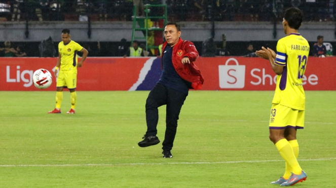 Ketua Umum PSSI, Mochamad Iriawan saat membuka Liga 1 2020