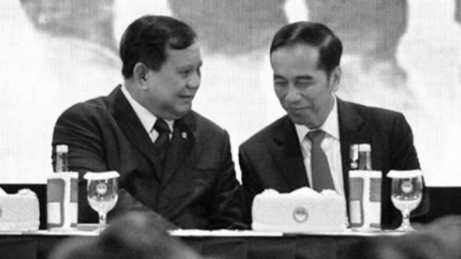 Menteri Pertahanan dan Presiden Joko Widodo.