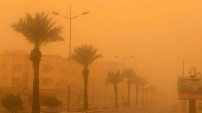 Langit di wilayah Kerajaan Arab Saudi.