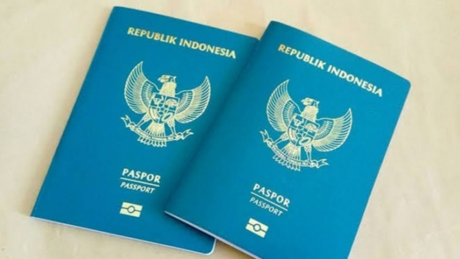 Ilustrasi paspor.