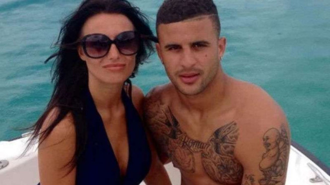 Kyle Walker bersama mantan kekasihnya, Annie Kilner.