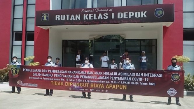 Rutan kelas I Depok bebaskan napi