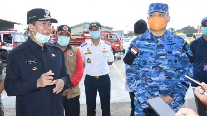 VIVA Militer: Danlanud Rosemin Nurjadin, Marsma TNI Ronny Moningka (kanan)